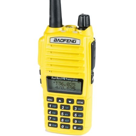 Двубандова радиостанция Baofeng UV-82 8W Yellow със 128 канала