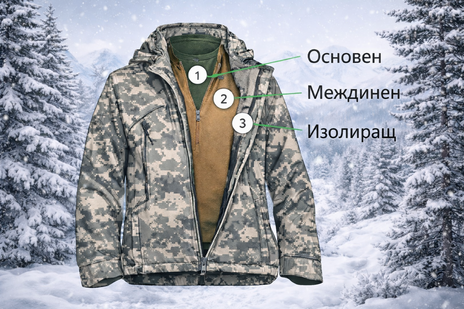 Облекло: 3-те базови слоя дрехи за топлина и комфорт